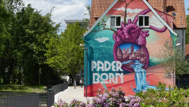 Graffiti in der Paderborner Innenstadt © Tourist-Information Paderborn